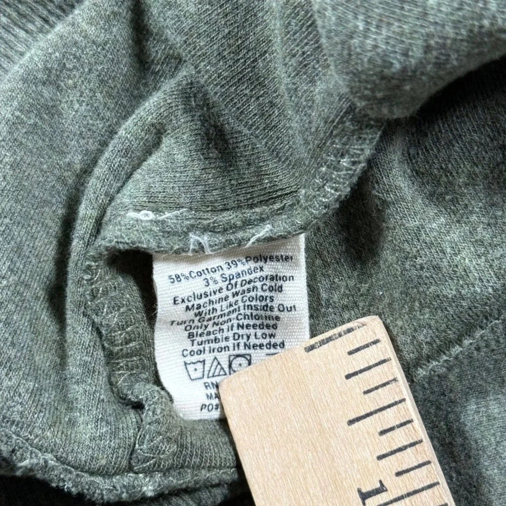 The Normal Brand Performance 1/4 Zip Pullover Mens Small Olive Green Stretch